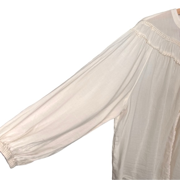 Old Navy Oversized Crochet Pom-Pom Dolman-Sleeve Blouse for Women Size Large - Picture 9 of 13